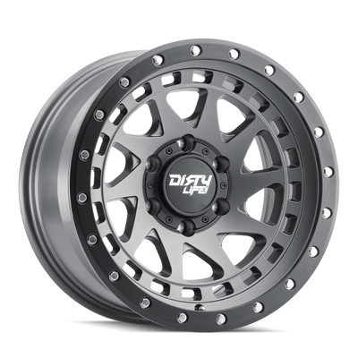 Dirty Life 9311 Enigma Pro 17x9 / 6x135 BP/-12mm Offset/87.1mm Hub Satin Graphite Wheel - Beadlock