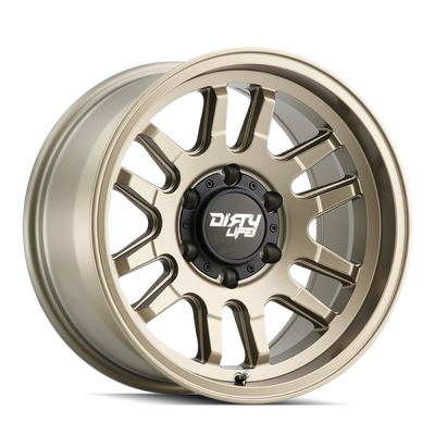 Dirty Life 9310 Canyon Satin Gold Wheel 17x9 | 6x135 BC | +0 Offset - fits Ford F-150 2004-2026, Ford F-150 Raptor 2010-2026, Ford Expedition 2003-2026, Lincoln Navigator 2003-2026, Lincoln Mark LT 2006-2014