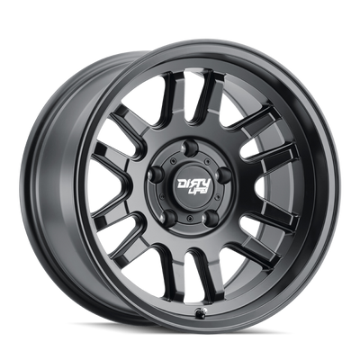 Dirty Life 9310 Canyon Matte Black Wheel 17x9 | 5x127 BC (5x5) | -12 Offset - fits Jeep Wrangler JL 2018-2026, Jeep Wrangler JK 2007-2018, Jeep Gladiator JT 2020-2026, Jeep Commander 2006-2010, Chevrolet C/K1500 2WD 1967-1998, and 7 more