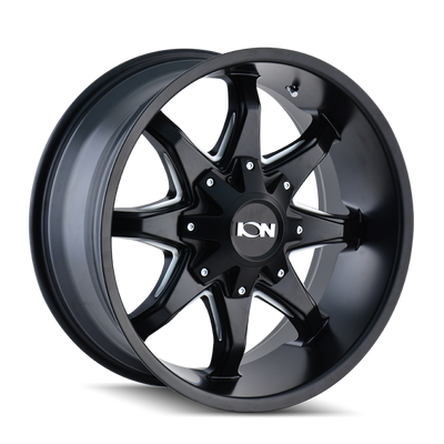 ION Type 181 17x9 / 6x135 BP / -12mm Offset / 106mm Hub Satin Black/Milled Spokes Wheel