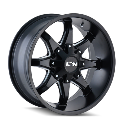 ION Wheels ION Type 181 Satin Black Wheel 17x9 | 6x135 BC | -12 Offset - fits Ford F-150 2004-2026, Ford F-150 Raptor 2010-2026, Ford Expedition 2003-2026, Lincoln Navigator 2003-2026, Lincoln Mark LT 2006-2014