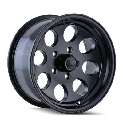 ION Wheels ION Type 171 Matte Black Wheel 16x8 | 8x170 BC | -5 Offset - fits Ford F-250 Super Duty 1999-2026, Ford F-350 Super Duty SRW 1999-2026, Ford Excursion 2000-2005