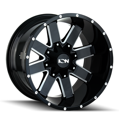 ION Type 141 17x9 / 6x135 BP / -12mm Offset / 106mm Hub Gloss Black Milled Wheel