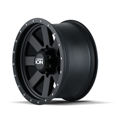 ION Wheels ION Type 134 Matte Black Wheel 17x8.5 | 5x127 BC (5x5) | -6 Offset - fits Jeep Wrangler JL 2018-2026, Jeep Wrangler JK 2007-2018, Jeep Gladiator JT 2020-2026, Jeep Commander 2006-2010, Chevrolet C/K1500 2WD 1967-1998, and 7 more