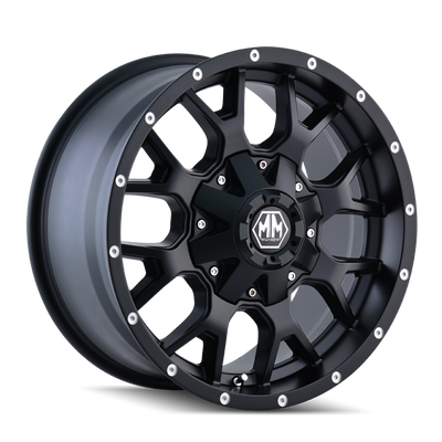Mayhem 8015 Warrior 22x12 / 5x127 BP / -44mm Offset / 87mm Hub Matte Black Wheel