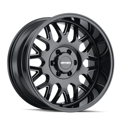 Mayhem 8110 Tripwire 20x9 / 6x135 BP / 18mm Offset / 106mm Hub Black w/ Milled Spokes Wheel