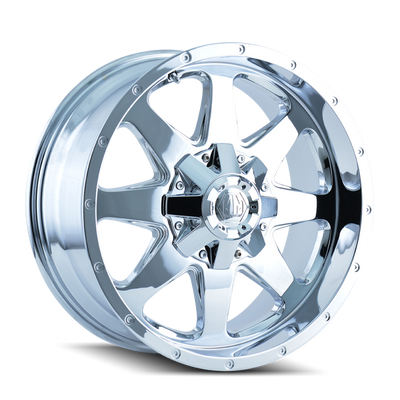 Mayhem 8040 Tank 18x9 / 8x180 BP / 25mm Offset / 124.1mm Hub Chrome Wheel