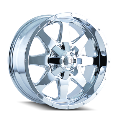 Mayhem 8040 Tank 20x9 / 8x165.1 BP / -12mm Offset / 130.8mm Hub Chrome Wheel