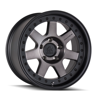 Mayhem 8300 Prodigy 18x9 / 8x180 BP / 0mm Offset / 124.1mm Hub Matte Black w/ Dark Tint Wheel