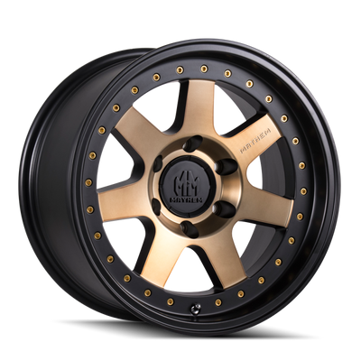Mayhem 8300 Prodigy 17x9 / 5x127 BP / -6mm Offset / 78.1mm Hub Matte Black w/ Bronze Tint Wheel