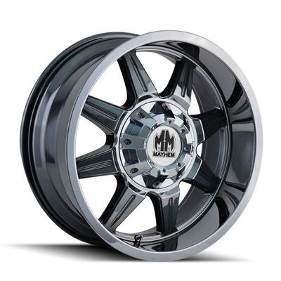 Mayhem 8100 Monstir 20x9 / 6x135 BP / 18mm Offset / 106mm Hub Chrome Wheel