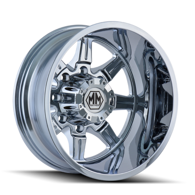 Mayhem 8101 Monstir 22x8.25 / 8x210 BP / -160mm Offset / 154.2mm Hub Rear Chrome Wheel