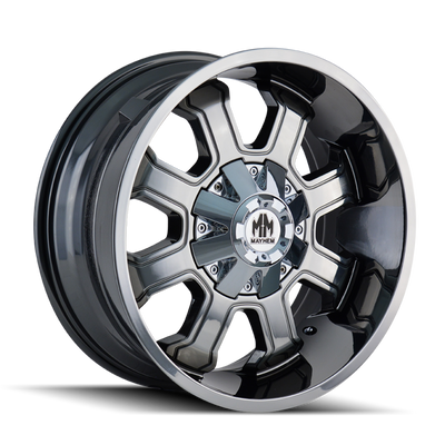 Mayhem 8103 Fierce 20x9 / 5x127 BP / 0mm Offset / 87mm Hub Chrome Wheel