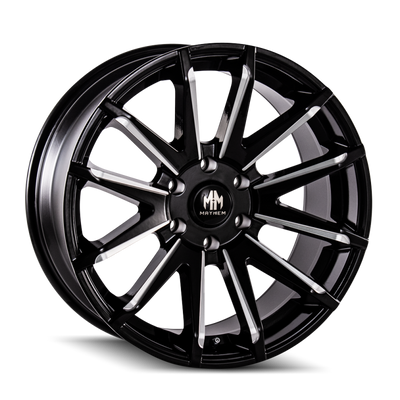 Mayhem 8109 Crossfire Black Wheel 20x9.5 | 5x139.7 BC (5x5.5) | +18 Offset - fits Ram 1500 Classic 1994-2024, Ford Bronco 1966-1996, Ford F-100 1948-1996, Jeep CJ-5 1954-1983, Jeep CJ-7 1976-1986, and 7 more