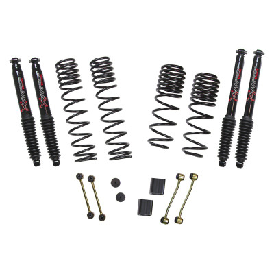 Skyjacker Diesel 2.5in Dual Rate Long Travel Sus Lift Kit w/ Black MAX Shocks - 2020-2025 2018-2025 Jeep Wrangler JL 4WD - JL25BPBLTD