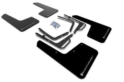 Rally Armor 17-19 Ford F-150 Raptor UR Black Mud Flap w/ Silver Logo