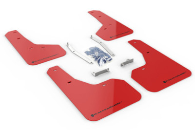 Rally Armor 2019 Subaru Forester UR Red Mud Flap w/ Black Logo