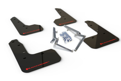 Rally Armor 17-19 Honda Civic Sport Touring UR Black Mud Flap w/ Red Logo