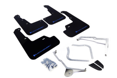 Rally Armor 15+ Subaru WRX & STi Sedan Only UR Black Mud Flap w/ Light Blue Logo