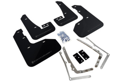 Rally Armor 2015-2016 VW Golf R UR Black Mud Flap w/ Grey Logo
