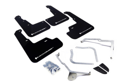Rally Armor 15+ Subaru WRX & STi Sedan Only UR Black Mud Flap w/ White Logo