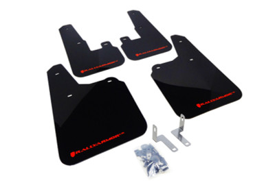 Rally Armor 2010+ Subaru Outback UR Black Mud Flap w/ Red Logo