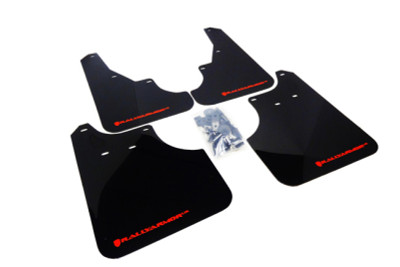 Rally Armor 2009+ Subaru Forester UR Black Mud Flap w/ Red Logo