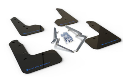 Rally Armor 17-19 Honda Civic Sport Touring UR Black Mud Flap w/ Blue Logo