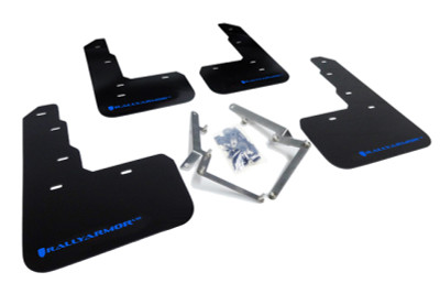 Rally Armor 17-18 Honda Civic Type R (Type R Only) UR Black Mud Flap w/ Blue Logo