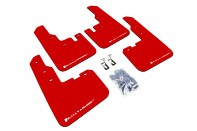 Rally Armor 2013-2015 Toyota RAV4 UR Red Mud Flaps w/ White Logo
