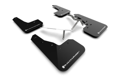 Rally Armor 2022 Honda Civic (Incl. Si/Sport/Touring) UR Black Mud Flap w/ White Logo