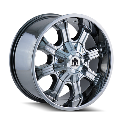 Mayhem 8102 Beast 20x9 / 8x165.1 BP / 18mm Offset / 130.8mm Hub Chrome Wheel