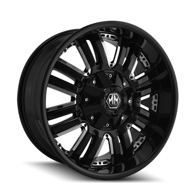 Mayhem 8070 Assault 18x9 / 5x114.3 BP / 18mm Offset / 87mm Hub Black Wheel
