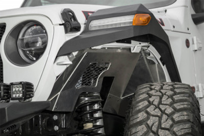 Addictive Desert Designs 2018-2025 Jeep Wrangler JL Raw Aluminum Rock Fighter Front Inner Fender Liner - D96164400NA