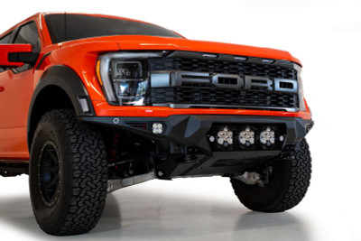 Addictive Desert Designs 2021-2025 Ford F-150 Raptor | Raptor R Bomber Front Bumper w/ 3 Baja Designs LP6 Light Mounts