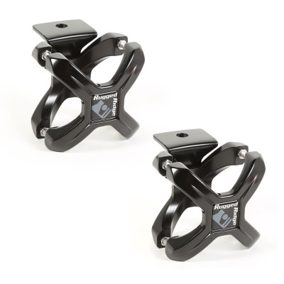 Rugged Ridge 2.25-3in Black X-Clamp Pair