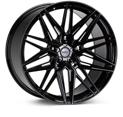 Vossen HF-7 Gloss Black Wheel 22x11.5 | 5x130 BC - fits Porsche 911 1989-2026, Porsche Cayenne 2003-2026, Porsche Panamera 2010-2026, Porsche Boxster 1997-2026, Porsche Cayman 2006-2026