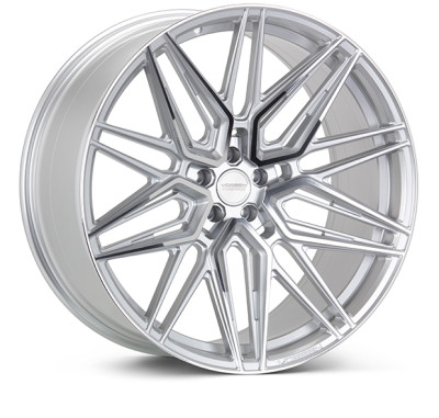 Vossen HF-7 22x10.5 / 5x120 / ET38 / Deep Face / 72.56 - Silver Polished Wheel - HF7-2B43