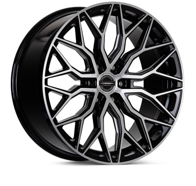 Vossen HF6-3 24x10 / 6x139.7 (Ram TRX | 2025-2026 Ram RHO | 2019-2026 Ram 1500 / Rebel| Silverado & Sierra 1500 | Bronco GEN 6 | Toyota Tacoma, Tundra, 4Runner, Sequoia & Lexus GX) | ET25 / Deep Face / 106.1 - Brushed Gloss Black Wheel - HF63-4G41