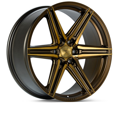 Vossen HF6-2 Matte Bronze Wheel 22x9.5 | 6x139.7 BC (HF62-2G24) - fits Chevrolet Silverado 1500 1999-2026, GMC Sierra 1500 1999-2026, Cadillac Escalade 1999-2026, Ram 1500 TRX 2021-2024, Toyota Tacoma 2005-2026
