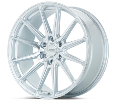 Vossen HF6-1 24x10 / 6x135 (Ford Raptor GEN1, GEN2, & GEN3 | 2011-2026 F-150 EcoBoost, 5.0L & 6.2L) / ET25 / Deep Face / 87.1 - Silver Polished Wheel -  HF61-4F40