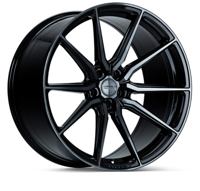Vossen HF-3 Gloss Black Wheel 24x10 | 5x130 BC - fits Porsche 911 1989-2026, Porsche Cayenne 2003-2026, Porsche Panamera 2010-2026, Porsche Boxster 1997-2026, Porsche Cayman 2006-2026