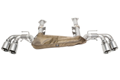 SOUL 2020-2024 Chevrolet C8 Corvette Performance Rear Exhaust - 4in Straight Cut Tips - Polished Chrome