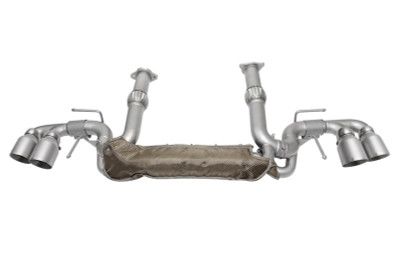 SOUL 2020-2024 Chevrolet C8 Corvette Valved Exhaust - 4in Slash Cut Tips - Signature Satin