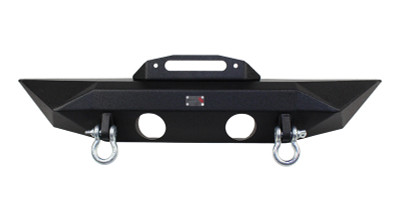 Fishbone Offroad 07-18 Jeep Wrangler JK Rubicon Unlimited Steel Front Bumper - Blk Txtrd Powdercoat