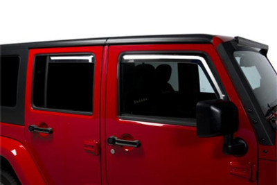 Putco 07-18 Jeep Wrangler JK - 4 Door Element Tinted Window Visors