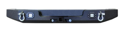 DV8 Offroad 07-18 Jeep Wrangler JK Full Length Rear Bumper w/ Light Holes