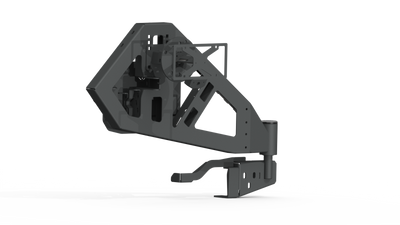 Road Armor 2018-2025 Jeep Wrangler JL Stealth Rear Tire Carrier Assembly - Tex Blk - 518RTC0B