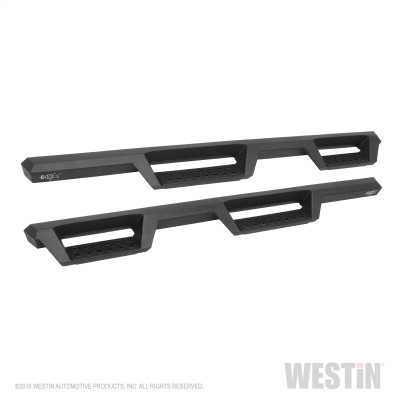 Westin 2018-2025 Jeep Wrangler JL Unlimited 4DR HDX Drop Nerf Step Bars - Textured Black - 56-14065