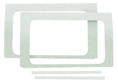 DEI 2018-2025 Jeep Wrangler JL 4-Door Rear Side Window Trim Kit 4-pc - White - 50175